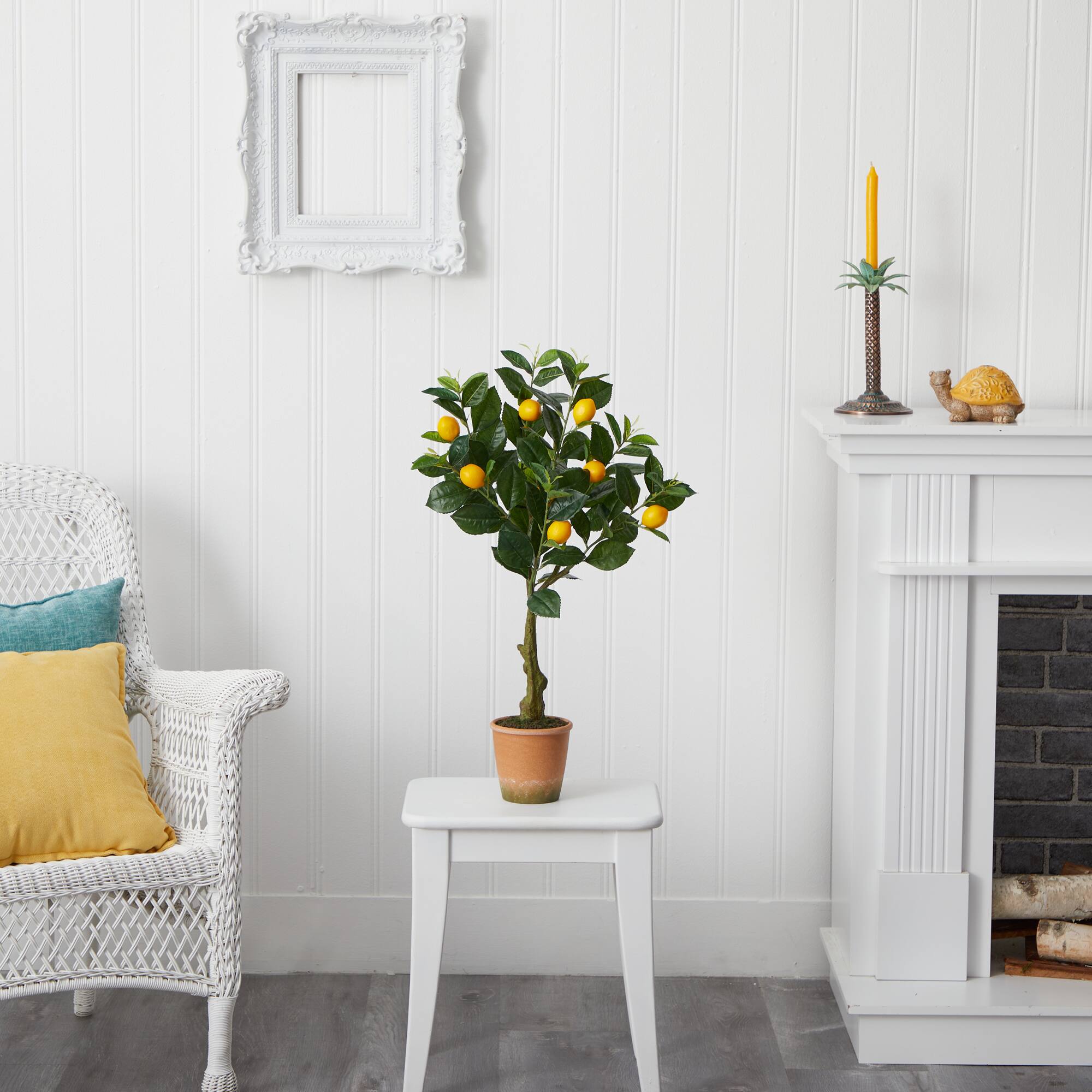 28'' Potted Lemon Artificial Tree